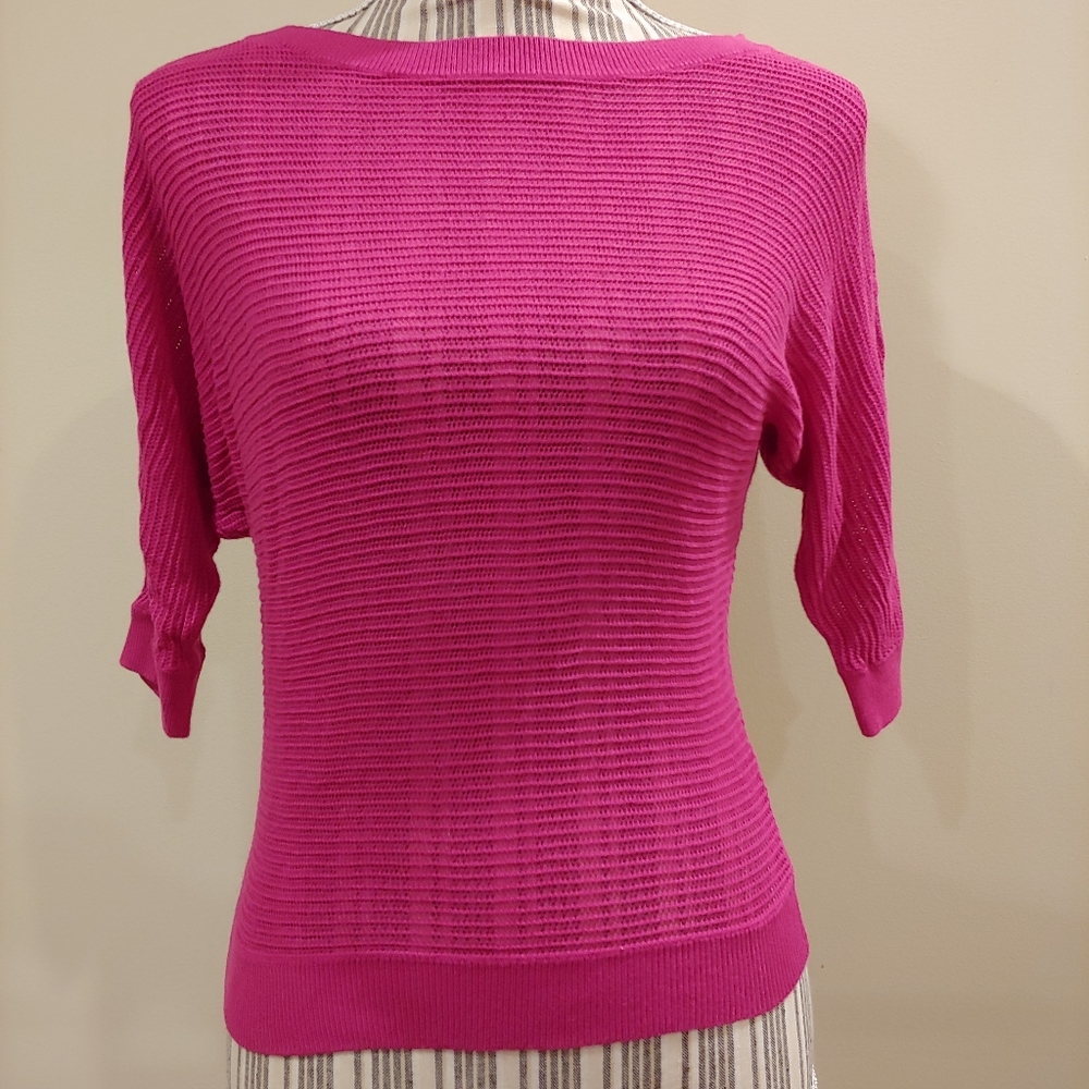 Express Dolman Ribbed Knit Pullover - Sz XS